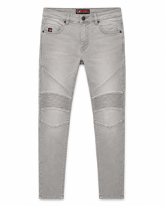 FLY HUMBLE Men's Regular Fit Denim <b>Jeans</b> for Wash Gray Style Mid Waist Summer Wear 100% Cotton Breathable Lightweight Cheap - Product Image 1