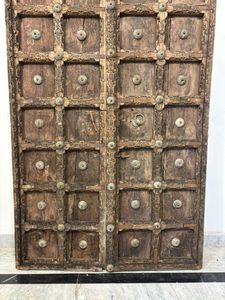 <b>Antique</b> Solid Wood Door Panels with Hand Carved <b>Frame</b> Luxury Villa Front Door for Restaurants Hotels Home Furniture - Product Image 4