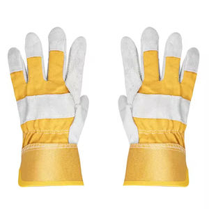 Guantes de Seguridad de Cuero Vacuno de Diseño Personalizado, Guantes de Trabajo para Soldadura Industrial y Construcción, Precio al por Mayor, Guantes de Trabajo con Palma Reforzada - Product Image 2