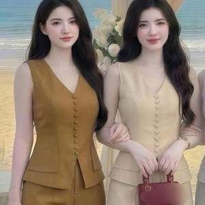 Conjunto de Dos Piezas Casual y Elegante para Mujer, Ropa de Verano Cómoda, Natural, Lavable, con Empaque Personalizado, Vietnam - Product Image 5