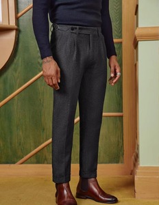 Pantalon décontracté respirant pour homme grande taille printemps-automne, taille élastique ajustée, coupe pantalon court - Product Image 3
