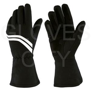 Guantes de carreras ignífugos de 2 capas personalizados para todo tipo de clima, guantes de motocicleta transpirables con cinco dedos, accesorios deportivos de gran oferta - Product Image 2