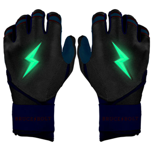 High-Quality 100% Cabretta Leather Baseball Batting Gloves 0.9mm Custom Logo <b>Snap</b> Closure Professional Grade - Product Image 5