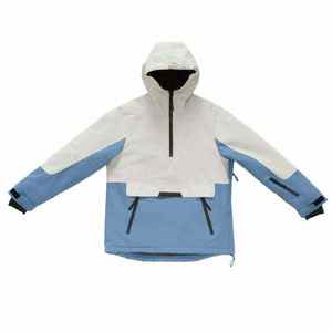 Waterproof Ski Hoodie Men <b>Pullover</b> Snowboard <b>Jacket</b> Winter Windproof Outdoor Sports Half Zip Colorblock Breathable Ski Wear - Product Image 6