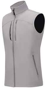 Sleeveless Men's <b>Slim</b> <b>Fit</b> Stand Collar Front Logo Softshell <b>Jacket</b> Wholesale Waterproof Breathable Eco-Friendly - Product Image 6
