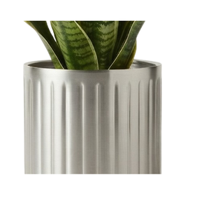 Macetas Decorativas de Jardín con Acabado Plateado de Último Diseño, Maceteros Metálicos de Diseño Moderno, Fabricante y Proveedor de Maceteros de Hierro - Product Image 4