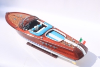 RIVA AQUARAMA - Maqueta de Velero Hecha a Mano en Madera, Personalizada, Estilo Antiguo, Temática Oceánica, Pieza de Arte Coleccionable para Mesa, Ho Chi