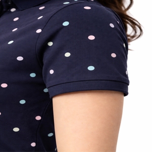 เสื้อโปโลผู้หญิง ผ้าคอตตอนผสมพรีเมียม ระบายอากาศได้ดี ยืดหยุ่น สวมใส่สบาย คอปก แขนสั้น ทรงปกติ - Product Image 3