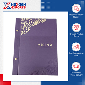 Carpeta de menú de cuero PU de alta calidad, 100% de calidad garantizada, la más vendida, para restaurantes y hoteles, del fabricante líder de la India. - Product Image 5