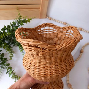 Vase en rotin tressé fait main, parfait pour la maison, le bureau, le balcon et la décoration intérieure rustique, vente en gros en provenance d'Inde - Product Image 6
