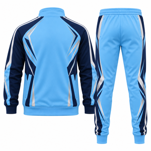 Conjunto Deportivo Personalizado para Niños, 100% Algodón, Chaqueta con Cremallera y Pantalones, Venta al Por Mayor, Proveedor OEM ODM - Product Image 2