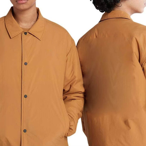 2026 Men's Navy Blue Solid Color Polyester Windproof Button-Up Regular Fit Autumn Wear Turn-Down Collar <b>Coaches</b> Jacket For Sale - Product Image 6