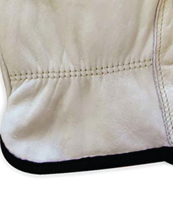 HOLY SIGNS INTERNATIONAL Sheep Grain Leather Anti-Vibration Smooth Safety <b>Driver</b> Work <b>Gloves</b> Strap EN420 Certified Breathable - Product Image 6
