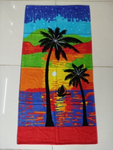 Serviettes de plage et de bain pour adultes, légères, écologiques, à séchage rapide, toutes saisons, 300 GSM, 100% coton, super absorbantes, à motifs floraux - Product Image 6