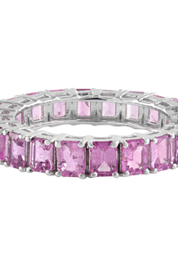 Anillo de Zafiro Rosa en Plata de Ley 92.5 KLSR-11197 - Product Image 3