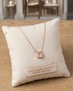 Quartz Pendant Necklace Gold Tone Elegant Gemstone Crystal Pendant Fashion Jewelry Gift For Women Daily - Product Image 3
