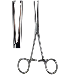 คีมคีบห้ามเลือดสแตนเลสแบบแมนนวลทุกขนาด คีมโคเชอร์ ปากตรง ฟันหยักแนวนอน GUJJAR SURGICAL - Product Image 5