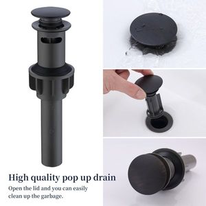 Rubinetto per lavabo bagno a 2 maniglie da 8 pollici in bronzo lucidato a olio, con beccuccio girevole a 360 gradi, a 3 fori, per mobile lavabo - Product Image 3