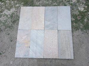 Tuiles et dalles en ardoise architecturale fiables et durables, couleur K K blanc, surface naturelle, bords coupés à la machine pour une décoration de sol élégante - Product Image 6