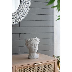 Decorazioni da giardino per interni e esterni in stile greco per la casa e per la fioriera con testa di cemento - Product Image 3