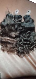 Bundles de cheveux Remy indiens crus de haute qualité Vague naturelle Styles de vague profonde lâche Bonne qualité BUNDLES DE CHEVEUX HUMAINS crus de bonne qualité - Product Image 2