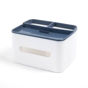 Multifunction Desktop Tissue Box Eyewear Holder Glasses Organizer with Compartments for Home Office - Product Image 3