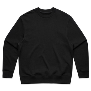 Sweat-shirt en coton uni personnalisé pour hommes, de haute qualité, avec logo personnalisé, col rond, en molleton. - Product Image 2