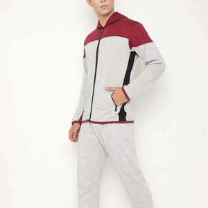 Survêtements de sport décontractés personnalisés avec logo imprimé OEM pour le printemps et l'automne, ensembles zippés pour hommes, ensembles tricotés pour hommes, survêtement pour homme - Product Image 1