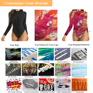 Maillot de bain une pièce à manches longues pour femmes, couleur unie, fermeture éclair sur le devant, coupe haute, séchage rapide, en Spandex et Nylon, vêtements de plage - Product Image 4