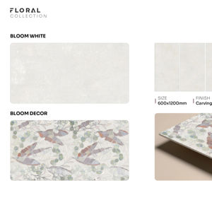 Carreaux de porcelaine sculptés architecturalement 60x120cm 600x1200mm 24x48 Grand format Surface design pour intérieur et extérieur modernes - Product Image 1