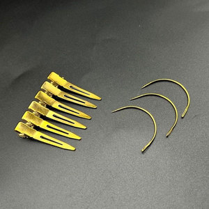 Professional Gold Hair Extension Tools Kit – 2 Hole <b>Needle</b> <b>Threader</b> with Loop Hook Pliers Set for Salon Use - Product Image 4