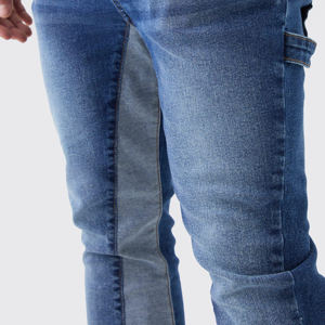 กางเกงยีนส์ทรงตรงสีเข้มสไตล์วินเทจสำหรับผู้ชาย ลุคสตรีทแวร์ลำลอง แต่งลายปัก ระบายอากาศได้ดี น้ำหนักเบา ผลิตตามแบบ OEM กำลังเป็นที่นิยม - Product Image 6