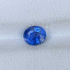 Saphir bleu cornflower naturel, taille ovale, 2,00 carats, pierre précieuse en vrac pour la fabrication de bijoux, vente en gros - Product Image 2