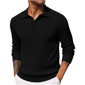 Camiseta Polo de Uso Diario, Manga Corta, Mezcla de Algodón, Corte Regular, Prenda Informal, Ropa Cómoda para el Estilo de Vida - Product Image 2