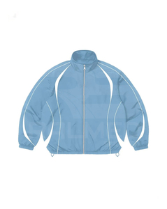 Wholesale Windbreaker <b>Tracksuit</b> 2 Piece Zipper Jacket Short set Sporty Style Waterproof 100% Nylon Autumn Wear <b>Tracksuit</b> - Product Image 5