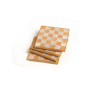 High Demand Handmade Eco-Friendly Country Style Epoxy Resin Natural Wood <b>Walnut</b> Coasters Stylish Functional Tabletop 10mm By Fci - Product Image 5
