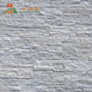 Carreaux muraux en marbre blanc naturel 3D, panneaux de revêtement en pierre à face fendue, pierre décorative de luxe pour hall d'hôtel et villas - Product Image 3