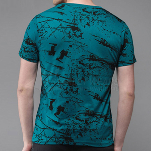 Vente en gros – Nouveauté : T-shirt de sport pour homme en molleton 100 % coton blanc, personnalisable par sublimation, séchage rapide, respirant et écologique - Product Image 4