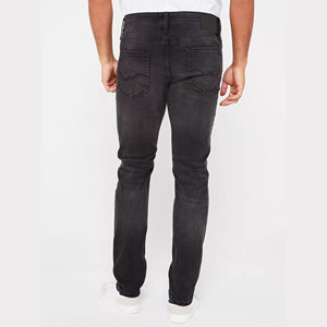 Jeans en denim pour hommes prêts à être expédiés, coupe slim, pantalons skinny pour hommes, jeans pour hommes avec poche croisée, 4 nuances, designs tendance - Product Image 3