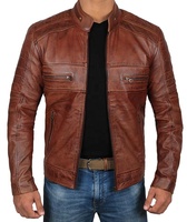 Veste universitaire unisexe en toile marron chocolat enduite de cuir ciré, col montant, doublure en véritable peau de mouton, patchwork entièrement personnalisé