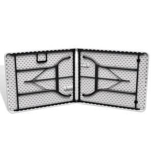 70.9 bianco "x 29.5" x 29.1 "tavolo da giardino pieghevole per uso esterno - Product Image 4