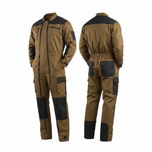 Vêtements de travail antistatiques pour hommes, combinaisons de travail de sécurité pour mécaniciens, multi-poches, double fermeture - Product Image 3