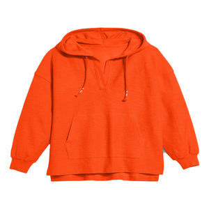 Vestido Sudadera de Forro Polar Personalizado para Mujer, 100% Algodón, Transpirable, Resistente al Viento, Ecológico, con Diseño Bordado y Capucha Extra Grande - Product Image 1