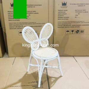 Silla Infantil de Ratán Hecha a Mano, Asiento de Ratán Natural Elegante para Decoración de Cumpleaños Infantiles, Eventos de Boda, Fabricante - Product Image 4