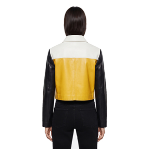 Women Turn-Down-Collar <b>Leather</b> Fringe <b>Jackets</b> Female <b>Leather</b> Fringe Zipper <b>Jackets</b> Ladies <b>Long</b> Sleeve <b>Leather</b> Fringe <b>Jacket</b> - Product Image 2