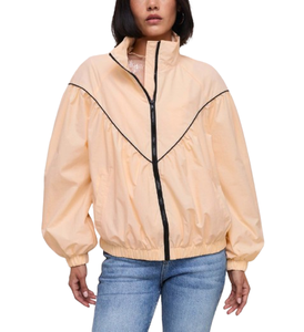 100% Polyester <b>Women</b> Windbreaker Crop <b>Jacket</b> Quick Dry Waterproof Breathable <b>Zip</b>-<b>Up</b> Custom Logo Nylon <b>Jacket</b> - Product Image 6