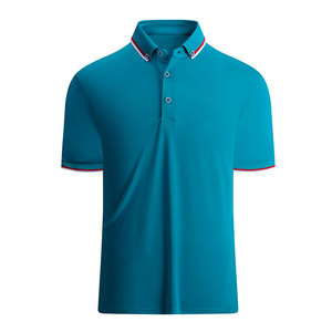 Best Quality Men's Casual Golf Turndown <b>Collar</b> <b>T</b>-<b>Shirt</b> Custom Design 100% Cotton Printed Solid Short Sleeves - Product Image 1