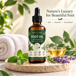Huile pour les pieds à base de plantes de qualité supérieure, huile de soin des pieds, OEM, ODM, marque privée, vente en gros, fabricant, qualité d'exportation - Product Image 2