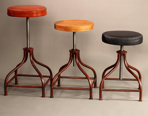 Taburete de Bar Moderno con Acero Inoxidable y Asiento de Cuero para Comedor, Sala de Estar, Escuela, Restaurante, Hotel y Vestíbulo - Product Image 6