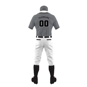 Maillot de baseball en polyester respirant sur mesure, séchage rapide, uniformes d'équipe, vêtements de sport personnalisés pour le marché des clubs américains - Product Image 2